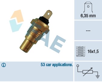 Kylvätsketemperatur-sensor Fae 31310 FAE