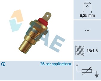 Kylvätsketemperatur-sensor Fae 31330 FAE