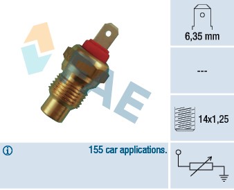 Kylvätsketemperatur-sensor Fae 31370 FAE