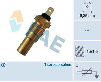 Kylvätsketemperatur-sensor Fae 31380 FAE