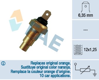 Kylvätsketemperatur-sensor Fae 31520 FAE