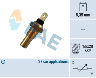 Kylvätsketemperatur-sensor Fae 31630 FAE