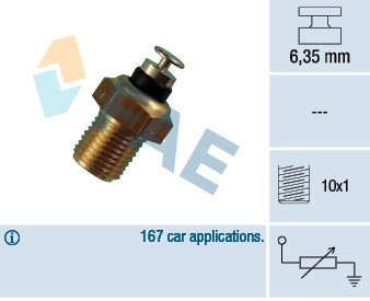 Kylvätsketemperatur-sensor Fae 32110 FAE