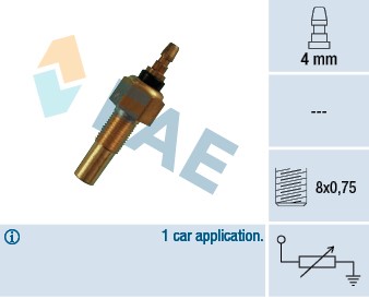 Kylvätsketemperatur-sensor Fae 32140 FAE