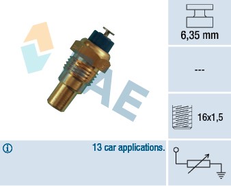 Kylvätsketemperatur-sensor Fae 32210 FAE