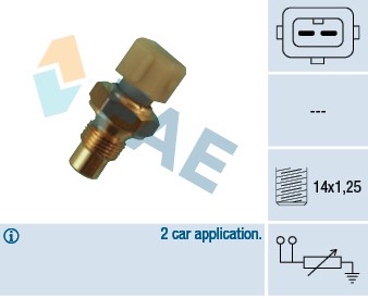 Kylvätsketemperatur-sensor Fae 32280 FAE