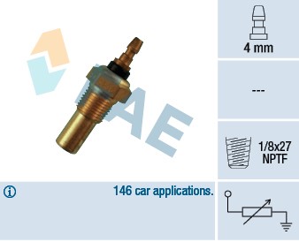 Kylvätsketemperatur-sensor Fae 32350 FAE
