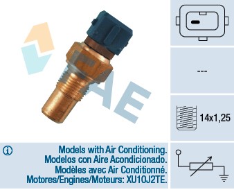 Kylvätsketemperatur-sensor Fae 32380 FAE