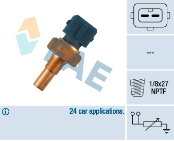Kylvätsketemperatur-sensor Fae 32520 FAE