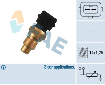 Kylvätsketemperatur-sensor Fae 32530 FAE