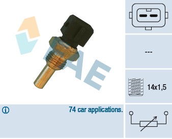 Kylvätsketemperatur-sensor Fae 32560 FAE