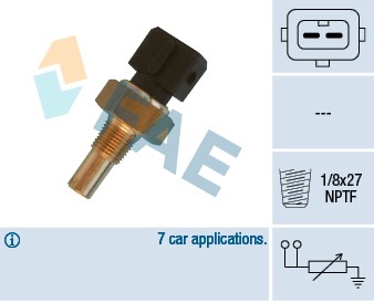 Kylvätsketemperatur-sensor Fae 32570 FAE