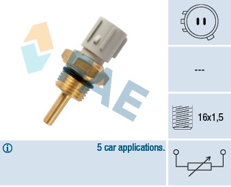 Kylvätsketemperatur-sensor Fae 32590 FAE