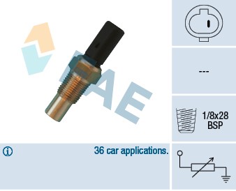 Kylvätsketemperatur-sensor Fae 32650 FAE