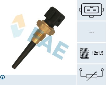 Sensor, kylvätsketemperatur 12V Fae 33165 FAE