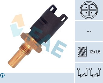 Kylvätsketemperatur-sensor Fae 33295 FAE