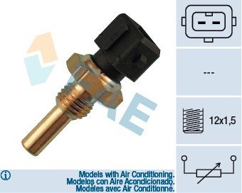 Sensor, kylvätsketemperatur Fae 33300 FAE