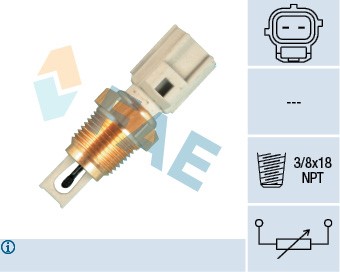 Sensor, insugslufttemperatur 12V Fae 33426 FAE