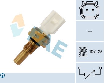 Sensor, kylvätsketemperatur, Framför kylaren Fae 33456 FAE
