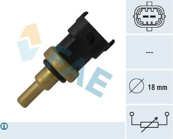 Sensor, kylvätsketemperatur Fae 33495 FAE