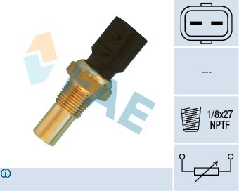 Sensor, kylvätsketemperatur Fae 33540 FAE
