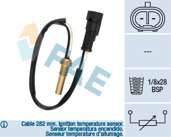 Sensor, kylvätsketemperatur Fae 33555 FAE