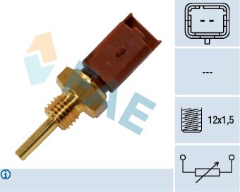 Sensor, kylvätsketemperatur Fae 33704 FAE