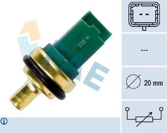 Sensor, kylvätsketemperatur Fae 33706 FAE