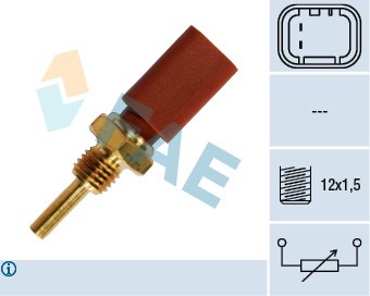 Kylvätsketemperatur-sensor Fae 33710 FAE