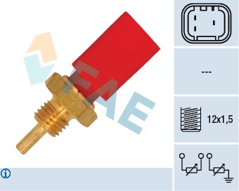 Sensor, kylvätsketemperatur Fae 33725 FAE