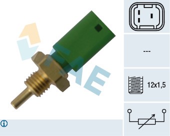 Sensor, kylvätsketemperatur Fae 33727 FAE