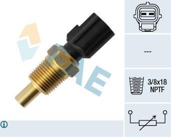 Kylvätsketemperatur-sensor Fae 33755 FAE