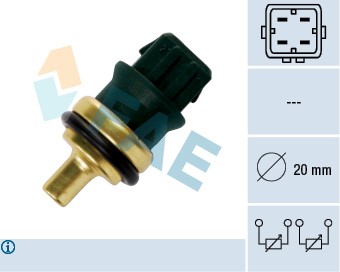 Kylvätsketemperatur-sensor Fae 33782 FAE