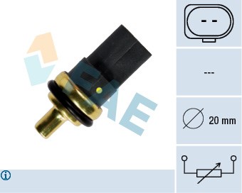 Kylvätsketemperatur-sensor Fae 33784 FAE