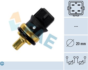 Kylvätsketemperatur-sensor Fae 33785 FAE