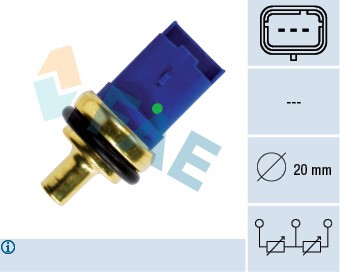 Sensor, kylvätsketemperatur 12V Fae 33790 FAE