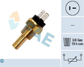 Sensor, kylvätsketemperatur Fae 33800 FAE