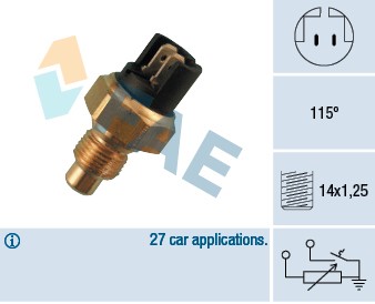 Kylvätsketemperatur-sensor Fae 34010 FAE