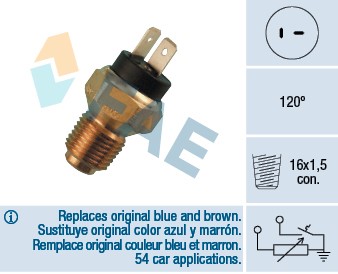 Kylvätsketemperatur-sensor Fae 34060 FAE