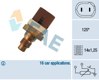 Kylvätsketemperatur-sensor Fae 34070 FAE