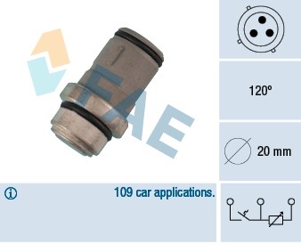 Kylvätsketemperatur-sensor Fae 34220 FAE