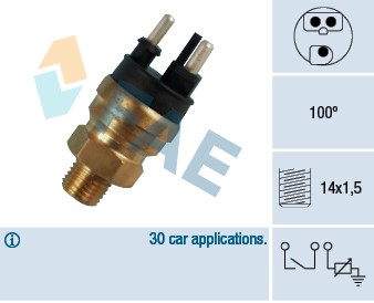Kylvätsketemperatur-sensor Fae 34310 FAE