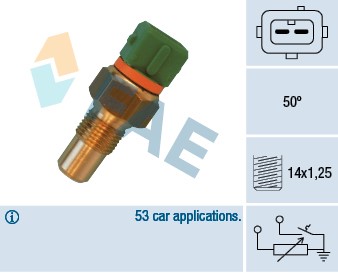 Kylvätsketemperatur-sensor Fae 34400 FAE