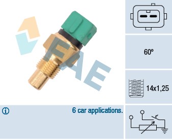 Kylvätsketemperatur-sensor Fae 34425 FAE Kylvätsketemperatur-sensor Fae 34425 FAE
