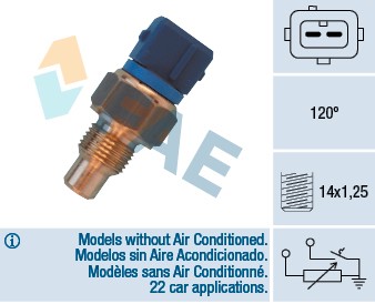 Sensor, topplockstemperaturr Fae 34460 FAE