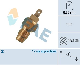 Termokontakt, kylvätskevarning Fae 35170 FAE