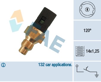 Termokontakt, kylvätskevarning Fae 35250 FAE