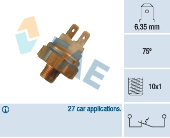 Termokontakt, kylvätskevarning Fae 35450 FAE