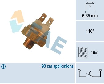 Termokontakt, kylvätskevarning Fae 35480 FAE