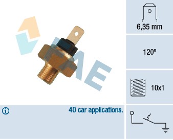 Termokontakt, kylvätskevarning Fae 35520 FAE